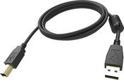 Vision TC 3MUSB/BL USB cable USB 2.0 3 m USB A USB B Black image