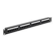 connektgear 24 Port Patch Panel (CAT5e) IDC Punch Down 19 inch + Lacing Bar image