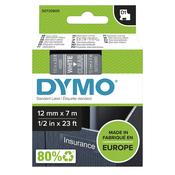 Dymo 45020/S0720600 DirectLabel-etikettes white on Transparent 12mm x 7m for Dymo D1 6-12mm/19mm/24mm/9-12mm/9-19mm image