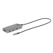 StarTech.com USB-C Triple Monitor Multiport Adapter, Dual 4K 60Hz + 4K 30Hz HDMI &amp; DisplayPort, 3-Port USB 10Gbps Hub, 100W PD Pass-Through, GbE, Travel Dock, Windows &amp; ChromeOS image
