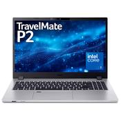 Acer TravelMate P2 TMP215-55 I3100U 8GB/256GB W11P EDU Intel Core 3 100U Laptop 39.6 cm (15.6") Full HD DDR5-SDRAM SSD Wi-Fi 6E (802.11ax) Windows 11 Pro Education Grey image