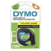 Dymo 91202/S0721620 DirectLabel-etikettes Polyester yellow 12mm x 4m for Dymo LetraTag image
