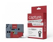Capture CA-TZE211 label-making tape Black on white image
