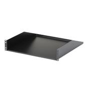 StarTech.com 2U Server Rack Shelf - Universal Rack Mount Cantilever Shelf for 19" Network Equipment Rack &amp; Cabinet - Heavy Duty Steel – Weight Capacity 125lb/56kg - 18" Deep Tray, Black image