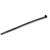 StarTech.com 8"(20cm) Reusable Cable Ties - 1/4"(7mm) wide, 1-7/8"(50mm) Bundle Dia. 50lb(22kg) Tensile Strength, Releasable Nylon Ties, Indoor/Outdoor, 94V-2/UL Listed, 100 Pack - Black image