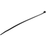 StarTech.com 10"(25cm) Cable Ties - 1/8"(4mm) wide, 2-5/8"(68mm) Bundle Diameter, 50lb(22kg) Tensile Strength, Nylon Self Locking Zip Ties w/ Curved Tip - 94V-2/UL Listed, 100 Pack - Black image