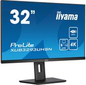 iiyama ProLite XUB3293UHSN-B5 computer monitor 80 cm (31.5") 3840 x 2160 pixels 4K Ultra HD LCD Black image
