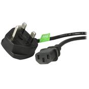 StarTech.com 3ft (1m) UK Computer Power Cable, BS 1363 to C13, 18AWG, 10A 250V, Replacement AC Power Cord, Kettle Lead / UK Power Cord, PC Power Supply Cable, TV Power Cable
