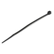 StarTech.com 4"(10cm) Cable Ties - 1/16"(2mm) wide, 7/8"(22mm) Bundle Diameter, 18lb(8kg) Tensile Strength, Nylon Self Locking Zip Ties with Curved Tip - 94V-2/UL Listed, 100 Pack - Black image