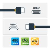 StarTech.com USB-C to USB-C Cable w/ 5A PD - M/M - White - 2 m (6 ft.) - USB 2.0 - USB-IF Certified image