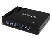 StarTech.com 4 Port Black SuperSpeed USB 3.0 Hub image