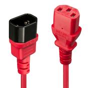 Lindy 2m IEC Extension Cable, Red image