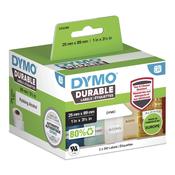 DYMO Authentic LabelWriter Durable Labels | 25mm x 89mm | White Poly | 2 Rolls of 350 (700 Self-Adhesive Labels) | High-Performance | For LabelWriter Label Makers image