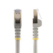 StarTech.com 5m CAT6a Ethernet Cable - 10 Gigabit Shielded Snagless RJ45 100W PoE Patch Cord - 10GbE STP Network Cable w/Strain Relief - Grey Individually Tested/Wiring is UL Certified/TIA image