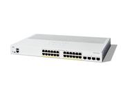 Cisco Catalyst 1300-24P-4G Managed Switch, 24 Port GE, PoE, 4x1GE SFP, Limited Lifetime Protection (C1300-24P-4G) image