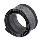 StarTech.com 10ft (3m) Cable Management Sleeve, Trimmable Heavy Duty Cable Wrap, 1.2" (3cm) Dia. Polyester Mesh Computer Cable Manager/Protector/Concealer, Black Cord Organizer/Hider image