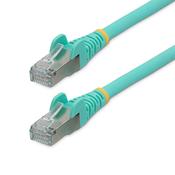 StarTech.com 7m CAT6a Ethernet Cable - Aqua - Low Smoke Zero Halogen (LSZH) - 10GbE 500MHz 100W PoE++ Snagless RJ-45 w/Strain Reliefs S/FTP Network Patch Cord image