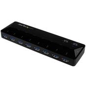 StarTech.com 10-Port USB 3.0 Hub with Charge and Sync Ports - 2 x 1.5A Ports~10-Port USB 3.0 Hub with Charge and Sync Ports - 5Gbps - 2 x 1.5A Ports image