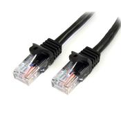 StarTech.com Cat5e Ethernet Patch Cable with Snagless RJ45 Connectors - 0.5 m, Black image