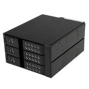 StarTech.com 3 Bay Aluminum Trayless Hot Swap Mobile Rack Backplane for 3.5in SAS II/SATA III - 6 Gbps HDD image