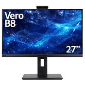 Acer B8 Vero B278UE 27" Quad HD 16:9 ZeroFrame IPS 100Hz 4ms Webcam USB-Hub Computer Monitor image