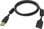 Vision TC-2MUSBEXT-BL USB cable USB 2.0 2 m USB A Black image