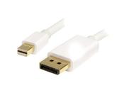 StarTech.com 2m (6ft) Mini DisplayPort to DisplayPort 1.2 Cable - 4K x 2K UHD Mini DisplayPort to DisplayPort Adapter Cable - Mini DP to DP Cable for Monitor - mDP to DP Converter Cord image