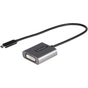StarTech.com USB C to DVI Adapter - 1920x1200p USB-C to DVI-D Adapter Dongle - USB Type C to DVI Display/Monitor - Video Converter - Thunderbolt 3 Compatible - 12" Long Attached Cable - Upgraded Version of CDP2DVI image