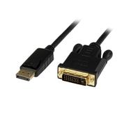 StarTech.com 3ft (1m) DisplayPort to DVI Cable - 1080p Video - Active DisplayPort to DVI Adapter Cable - DisplayPort to DVI-D Cable Converter Single Link - DP 1.2 to DVI Monitor Cable image