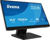 iiyama T2254MSC-B2AG computer monitor 54.6 cm (21.5") 1920 x 1080 pixels Full HD LED Touchscreen Black image