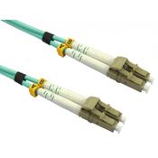 Cables Direct FB4M-LCLC-010D fibre optic cable 1 m LC OM4 Aqua colour image