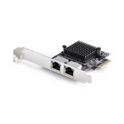 StarTech.com 2-Port 5G Gigabit PCIe Network Adapter Card, 5G/2.5G/1G/100M/10M PCI Express LAN Card, Realtek RTL8126, Windows and Linux, TAA Compliant image