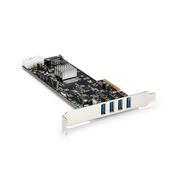 StarTech.com 4 Port USB 3.0 PCIe Card w/ 4 Dedicated 5Gbps Channels (USB 3.2 Gen 1) - UASP - SATA / LP4 Power - PCI Express Adapter Card