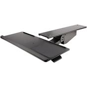 StarTech.com Under Desk Keyboard Tray - Full Motion &amp; Height Adjustable Keyboard and Mouse Tray, 10"x26" Platform - Ergonomic Desk Mount Computer Keyboard Tray with Mouse Pad &amp; Wrist Rest image