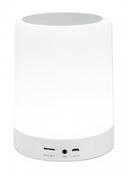 Manhattan Sound Science Bluetooth Speaker, 5 hour Playback time, Range 10m, microSD card reader (32GB), Aux 3.5mm connector, Output 3W, USB-A charging cable included, 1200mAH battery, Bluetooth v5, Built-in hanger, White, 3 Year Warranty image