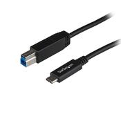 StarTech.com 3.3ft (1m) USB-B to USB-C Cable, USB 10Gbps, Data Cord, USB 3.2 Gen 2, USB-C Data Transfer Cable image