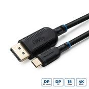 Microconnect MC-USBCDP1 video cable adapter 1 m USB Type-C DisplayPort Black image