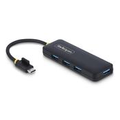StarTech.com 4-Port USB-C Hub, 5Gbps, USB-C to 4x USB-A, Bus Powered, Small Travel Mini Hub, Multi-Port USB 3.0 Splitter, Portable Hub, Overcurrent Protection image