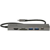 StarTech.com USB-C Multiport Adapter Hub, USB-C to 4K 60Hz HDMI, Gigabit Ethernet and 100W Laptop Charging for Macbook Pro / Air and Windows image