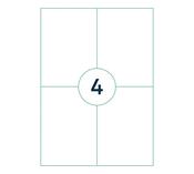 Capture A4LABEL-105X148 printer label White