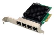 Digitus 4 port 2.5 Gigabit Ethernet network card, RJ45, PCI Express, Realtek chipset image