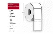 Capture SHIPLABEL105X251-C76 printer label White