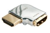 Lindy CROMO HDMI Male to HDMI Female 90 Degree Right Angle Adapter - Left image