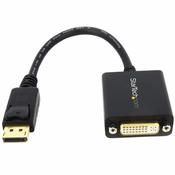 StarTech.com DisplayPort to DVI Adapter - DisplayPort to DVI-D Adapter Video Converter 1080p - DP 1.2 to DVI Monitor/Display Cable Adapter Dongle - DP to DVI Adapter - Latching DP Connector image