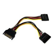 StarTech.com 6in SATA Power Y Splitter Cable Adapter - M/F image