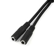 StarTech.com Headset adapter for headsets with separate headphone / microphone plugs - 3.5mm 4 position to 2x 3 position 3.5mm M/F image