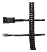 V7 BL-04S+P telephone cable 2 m Black