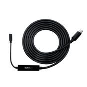 StarTech.com 9.8ft/3m USB C to DisplayPort 1.2 Cable 4K 60Hz - USB-C to DisplayPort Adapter Cable - HBR2 USB Type-C DP Alt Mode to DP Monitor Video Cable - Works w/ Thunderbolt 3 - Black image