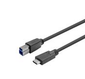 Vivolink PROUSBCBMM5 USB cable USB 3.2 Gen 1 (3.1 Gen 1) 5 m USB C USB B Black image