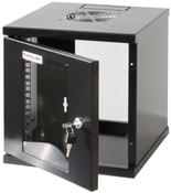 Intellinet 10" Network Cabinet - Wall Mount (Standard), 6U, 300mm Deep, Black, Assembled, Max 60kg, Suitable also for use on desk or floor, Usable Depth 265mm, Metal &amp; Glass Door, Back Panel,Removeable Sides,Parts for wall install (eg screws/rawl plugs) n